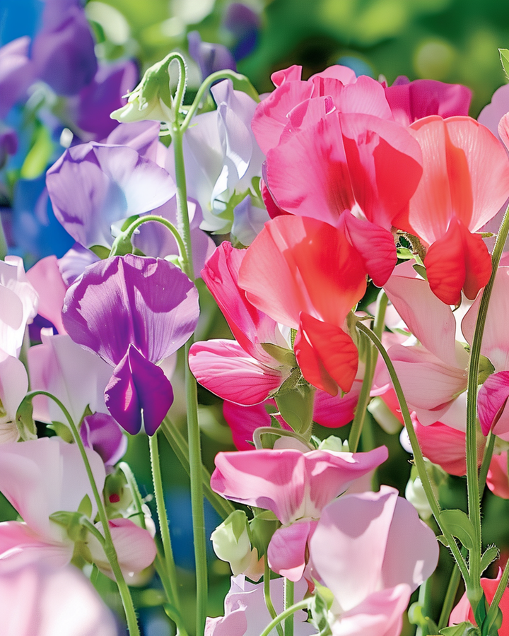 Nasiona groszku pachnącego Colorama Mixed (Lathyrus odoratus) – kwiat jednoroczny
