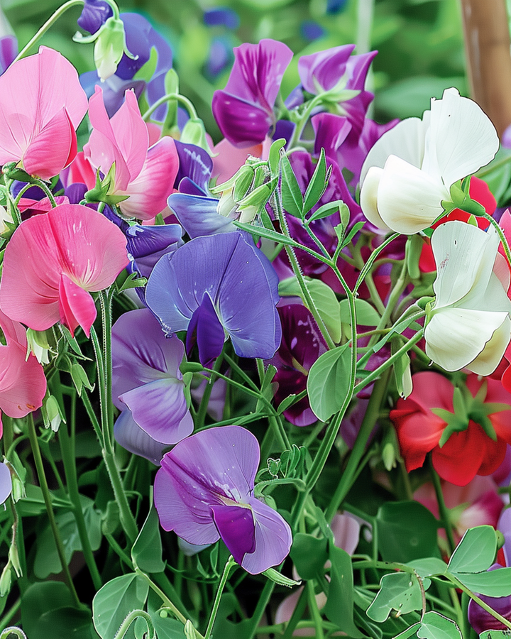 Nasiona Sweet Pea Royal Family Mixed Climbing (Lathyrus odoratus) – jednoroczna roślina pnąca