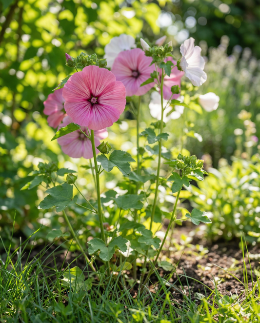 Mixed Grandiflora Funnel Mallow (Malope trifida) – nasiona jednorocznej mieszanki od SeedsChoice