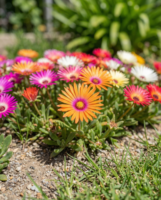Livingstone Daisy Rock Garden (Dorotheanthus bellidiformis) – nasiona rocznika w mieszance kolorów od SeedsChoice