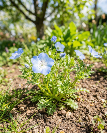 Baby Blue Eyes Sky Ground Cover (Nemophila menziesii) – nasiona jednoroczne od SeedsChoice
