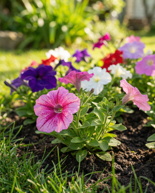 Dwarf Mixed Compact (Petunia hybrida) – nasiona jednorocznych kwiatów od SeedsChoice