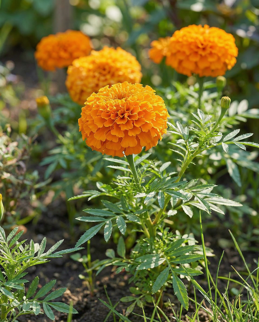 Aksamitka afrykańska Hawaii Orange (Tagetes erecta) – nasiona rośliny jednorocznej od SeedsChoice