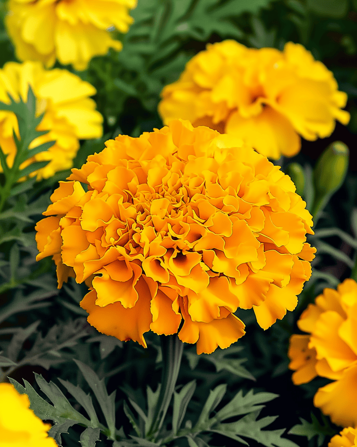 Nasiona aksamitki wzniesionej Maximix Mix 25 cm (Tagetes erecta) – kwiat jednoroczny