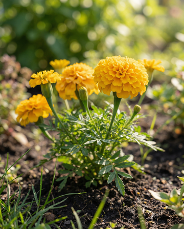 Aksamitka afrykańska Golden Age karłowa (Tagetes erecta) – nasiona rośliny jednorocznej od SeedsChoice
