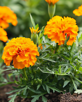 French Marigold Petite Orange Seeds Tagetes Patula Annual