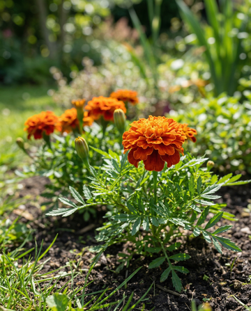 Aksamitka rozpierzchła Tangerine (Tagetes patula) – nasiona kwiatów jednorocznych od SeedsChoice