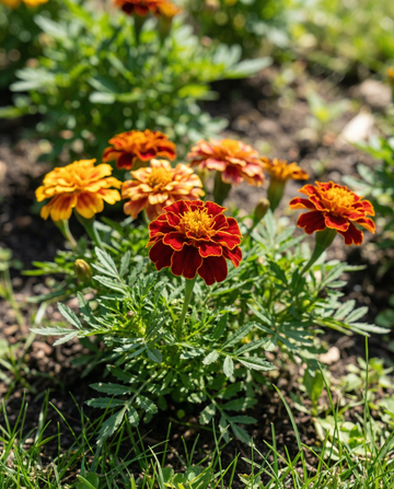 Aksamitka francuska Bonita Mix (Tagetes patula) – nasiona kwiatów jednorocznych od SeedsChoice