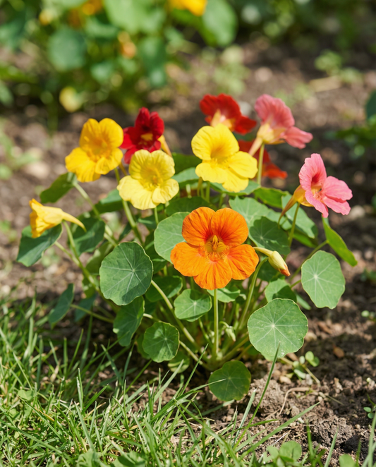 Nasturcja Tom Thumb (Tropaeolum majus) – nasiona kwiatów jednorocznych od SeedsChoice