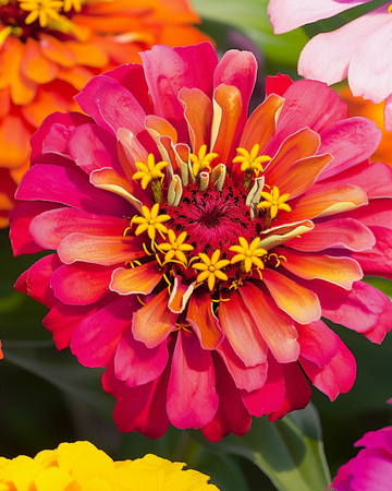 Nasiona Chryzantema Flowered Mix (Zinnia elegans) – kwiat jednoroczny