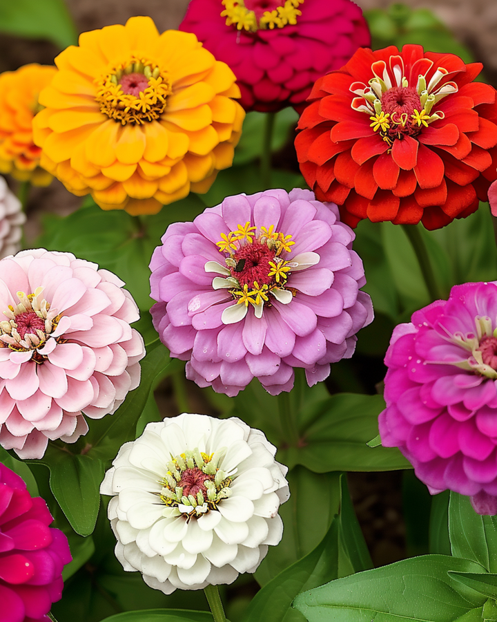 Nasiona Lilliput Mixed Colours (Zinnia elegans) – roczna mieszanka