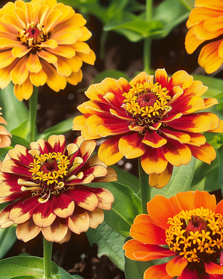 Nasiona Persian Carpet (Zinnia haageana) – roślina jednoroczna