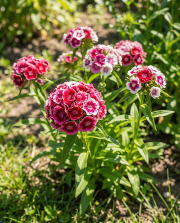 Goździk brodaty Double Mix (Dianthus barbatus) – nasiona dwuletniego kwiatu od SeedsChoice