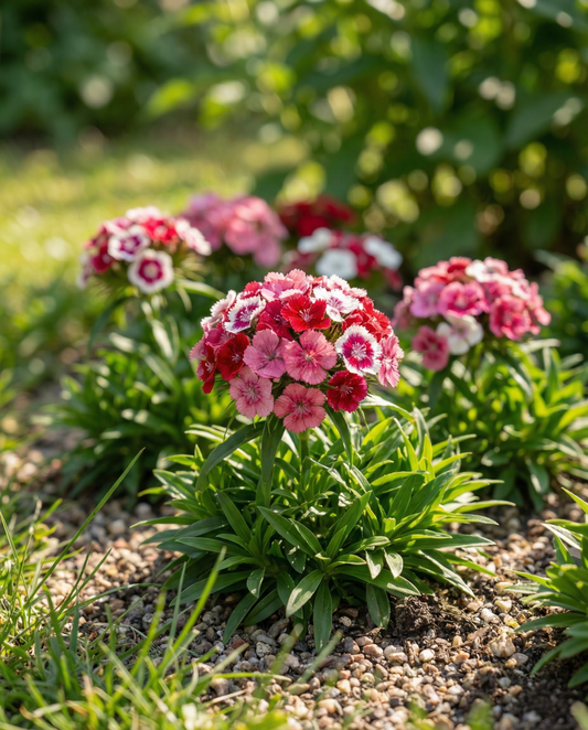 Nasiona goździka brodatego karłowego w mieszance (Dianthus barbatus) – dwuletni kwiat od SeedsChoice