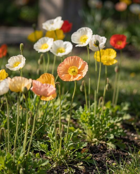 Island Poppy Mix (Papaver nudicaule) – nasiona dwuletnich kwiatów od SeedsChoice