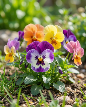 Bratek Trimardeau Mixed (Viola wittrockiana) – dwuletnie nasiona kwiatów od SeedsChoice