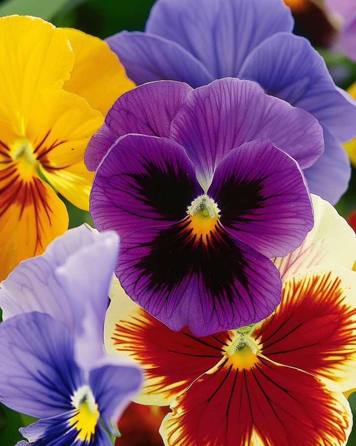 Nasiona bratka Aalsmeer Giants Mixed (Viola wittrockiana) – kwiat dwuletni