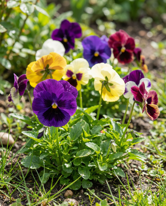 Bratek Aalsmeer Giants Mixed (Viola wittrockiana) – nasiona dwuletniej rośliny kwiatowej od SeedsChoice
