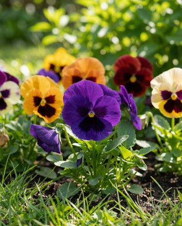 Bratek szwajcarski olbrzymi mieszany (Viola wittrockiana) – dwuletnie nasiona kwiatów od SeedsChoice