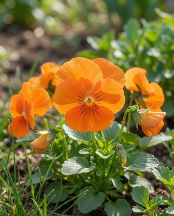 Bratek Pure Orange (Viola wittrockiana) – nasiona dwuletnich kwiatów od SeedsChoice