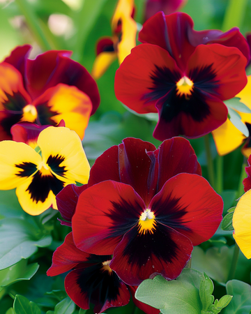 Nasiona bratka Red Wing (Viola wittrockiana) – kwiat dwuletni