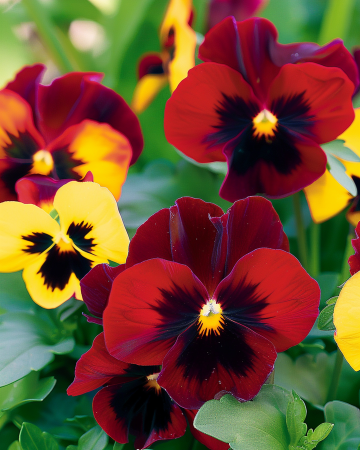 Nasiona bratka Red Wing (Viola wittrockiana) – kwiat dwuletni