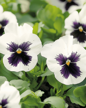 Nasiona bratka Silverbride (Viola wittrockiana) – kwiat dwuletni