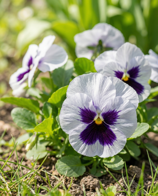 Bratek Silverbride (Viola wittrockiana) – nasiona kwiatu dwuletniego od SeedsChoice