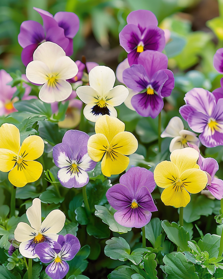Nasiona Bambini Mixed (Viola cornuta) – kwiat dwuletni