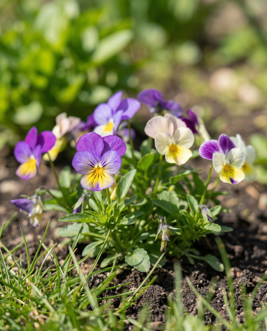 Bambini Mixed (Viola cornuta) – nasiona dwuletnich kwiatów od SeedsChoice