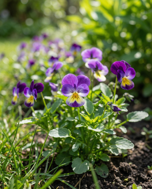 Johnny Jump Up (Viola cornuta) – nasiona kwiatów dwuletnich od SeedsChoice