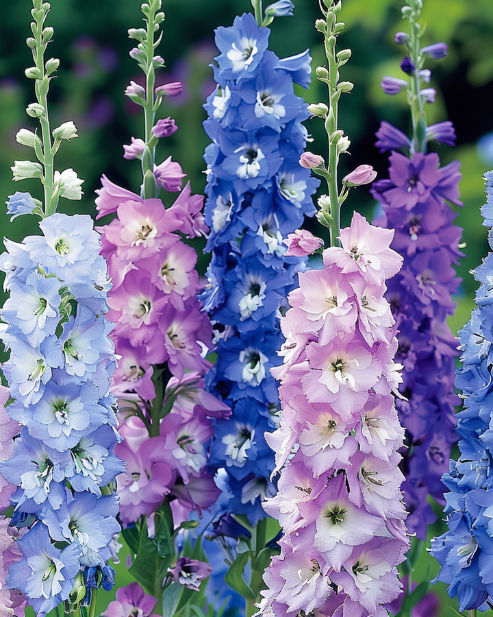 Nasiona ostróżki Giant Pacific (Delphinium cultorum) – mieszanka bylinowa