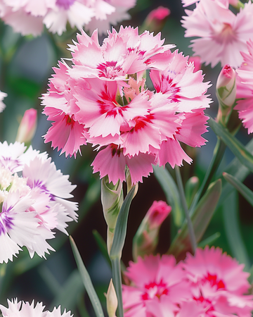 Nasiona goździka ogrodowego Spring Beauty (Dianthus plumarius) – wieloletnia mieszanka