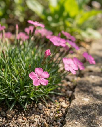 Goździk okazały Carmine Rose (Dianthus deltoides) – nasiona bylin od SeedsChoice