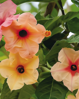 Black Eyed Susan Seeds Thunbergia Alata African Sunset Perennial Mix