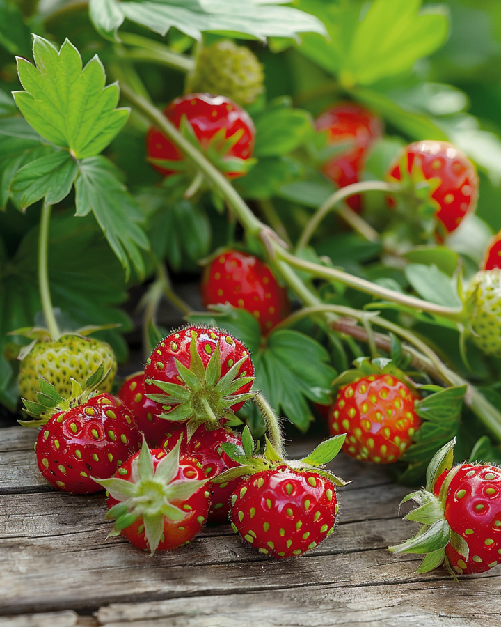 Alpine Strawberry Baron Von Solemacher Red Fruit seeds (Fragaria vesca) – perennial