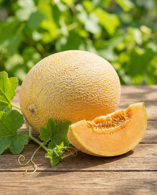 Melon Orange Pineapple (Cucumis melo) – nasiona jednorocznych warzyw od SeedsChoice