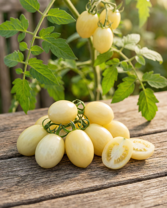 Nasiona pomidora snack Dattolime F1 Yellow (Solanum lycopersicum) – jednoroczne warzywo od SeedsChoice