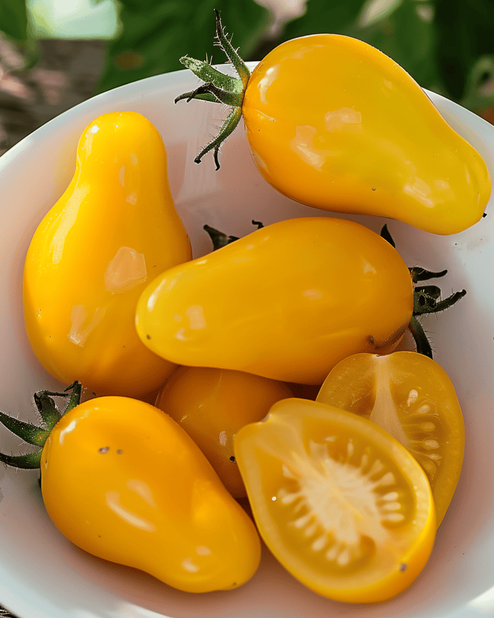 Nasiona żółtego pomidora koktajlowego gruszkowego (Solanum lycopersicum) – jednoroczne warzywo