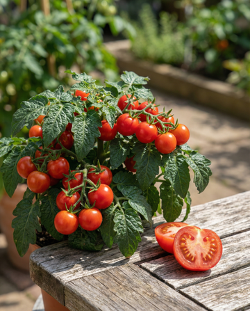 Tiny Tim Pomidor Koktajlowy (Solanum lycopersicum) – nasiona jednorocznych warzyw od SeedsChoice