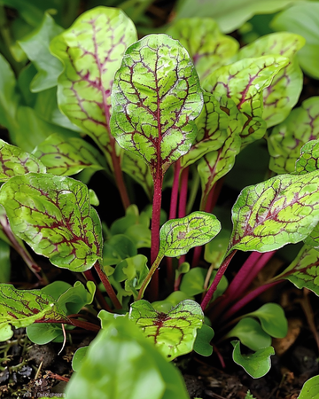 Nasiona szczawiu czerwonolistnego (Rumex sanguineus) – zioło wieloletnie