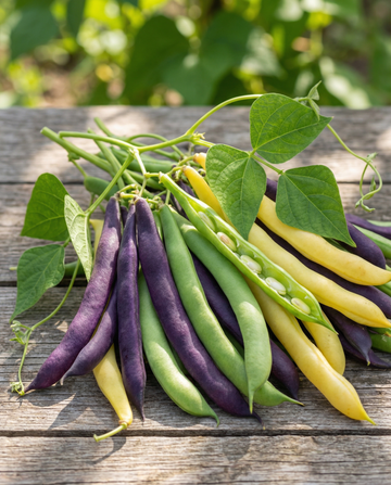 Fasola tyczna Trójkolorowy Miks (Phaseolus vulgaris) – nasiona rocznego warzywa od SeedsChoice