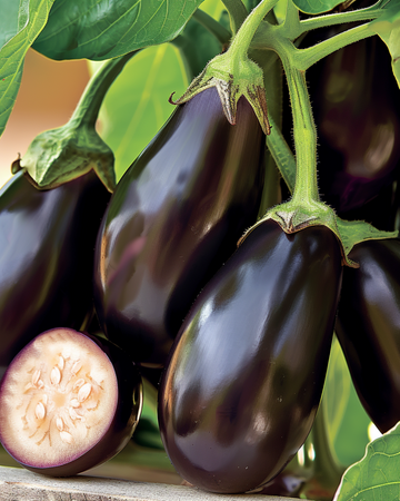 Nasiona Mini Eggplant Patio Baby F1 (Solanum melongena) – jednoroczne warzywo