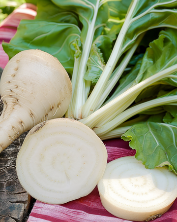 Nasiona białego buraka Albina Vereduna (Beta vulgaris) – jednoroczne warzywo