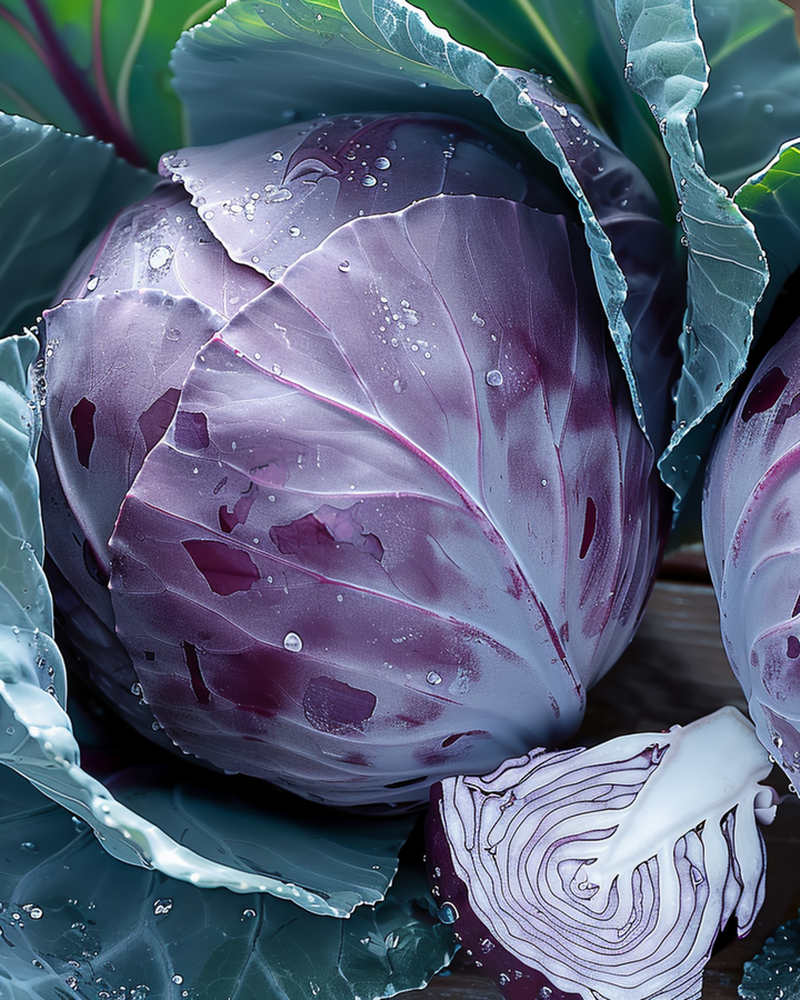 Nasiona czerwonej kapusty Langedijker Allervroegste (Brassica oleracea) – jednoroczne warzywo