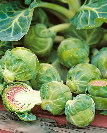 Brussels Sprouts Roodnerf seeds (Brassica oleracea) – annual