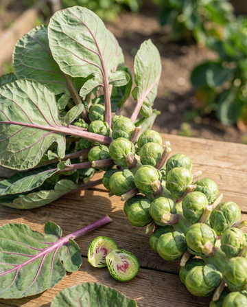 Brussels Sprouts Roodnerf (Brassica oleracea) – annual seeds from SeedsChoice