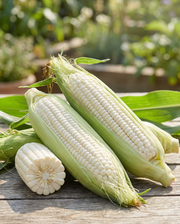 Sweetcorn Glacial White (Zea mays) – nasiona roczne od SeedsChoice