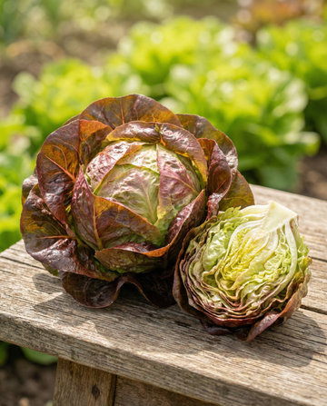 Sałata Rouge Grenobloise (Lactuca sativa) – nasiona jednorocznych warzyw od SeedsChoice