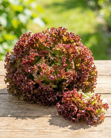 Sałata Lollo Rossa czerwonolistna (Lactuca sativa) – nasiona jednorocznego warzywa od SeedsChoice